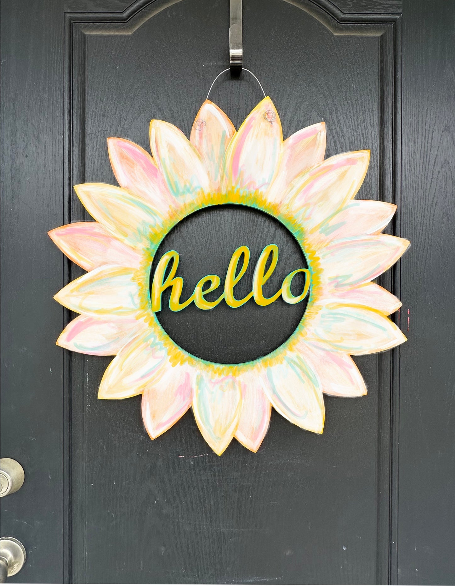 Flower door hanger
