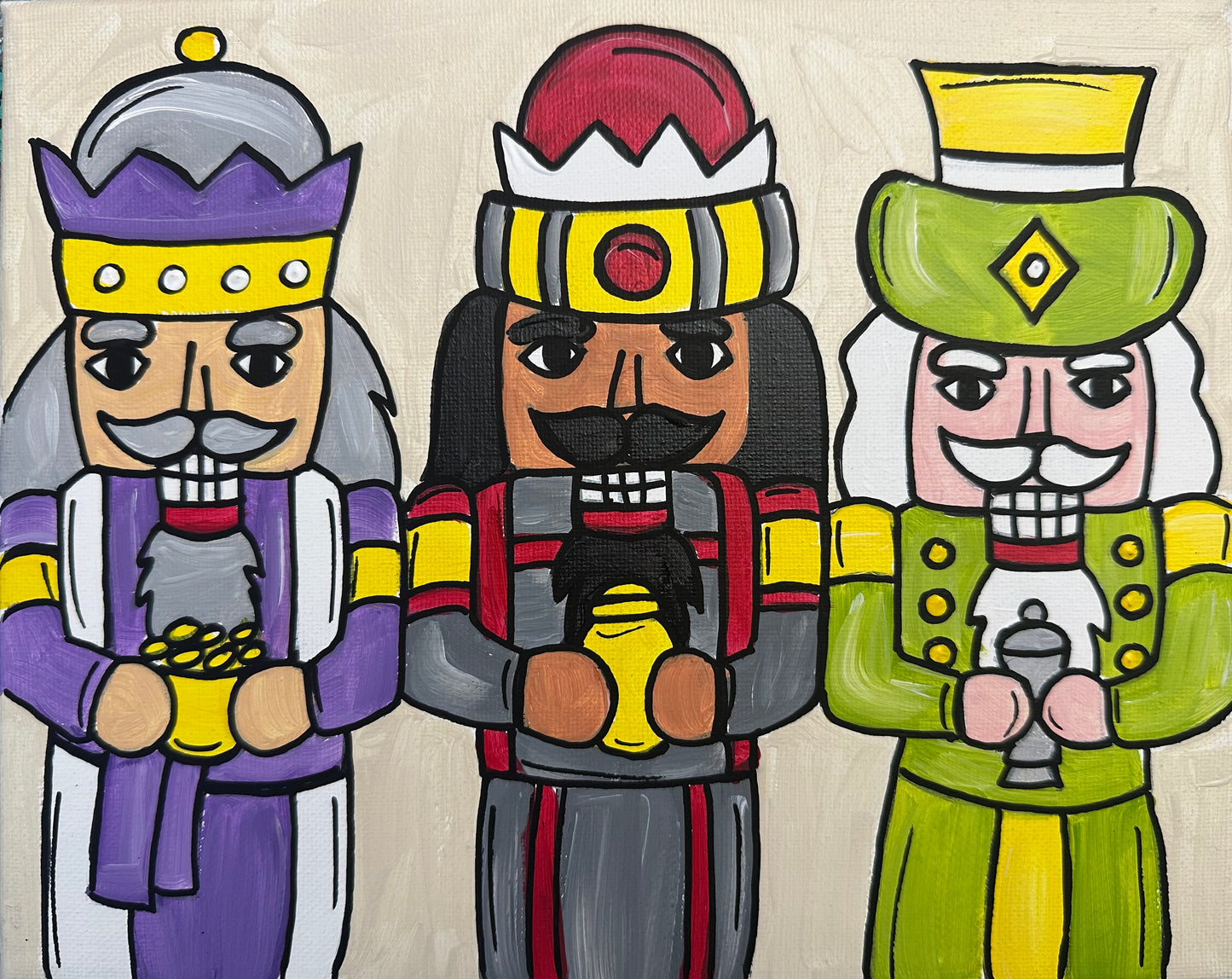 Three wise men nutcrackers Art Kit