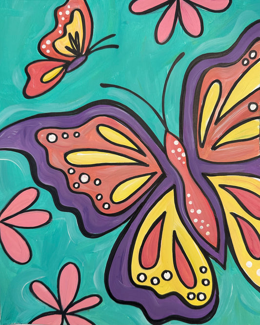 Beautiful Butterfly Art Kit