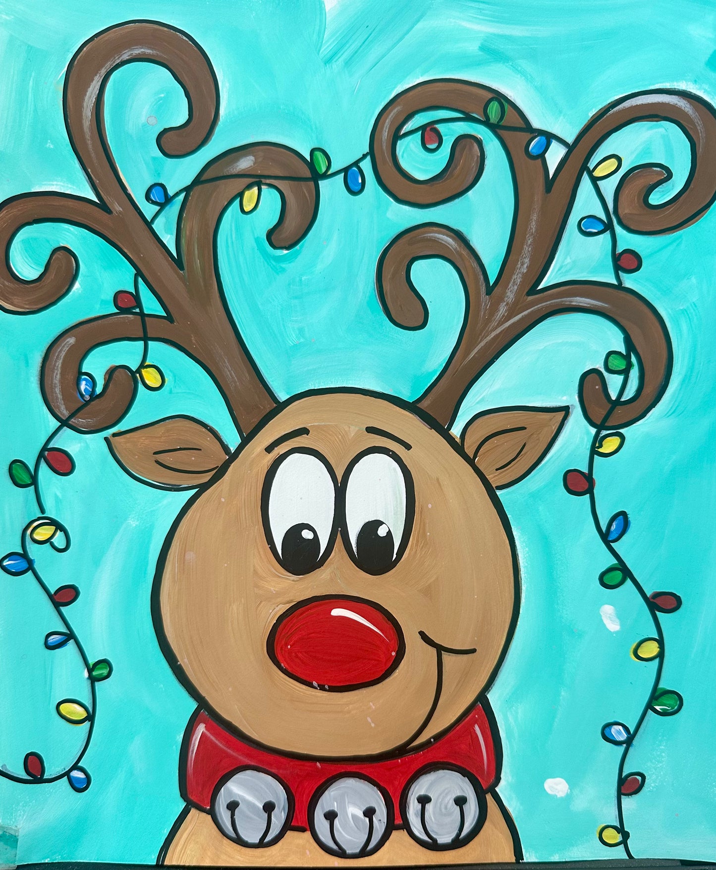 Reindeer with lights Art Kit
