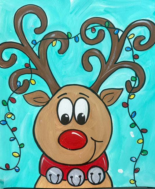 Reindeer with lights Art Kit