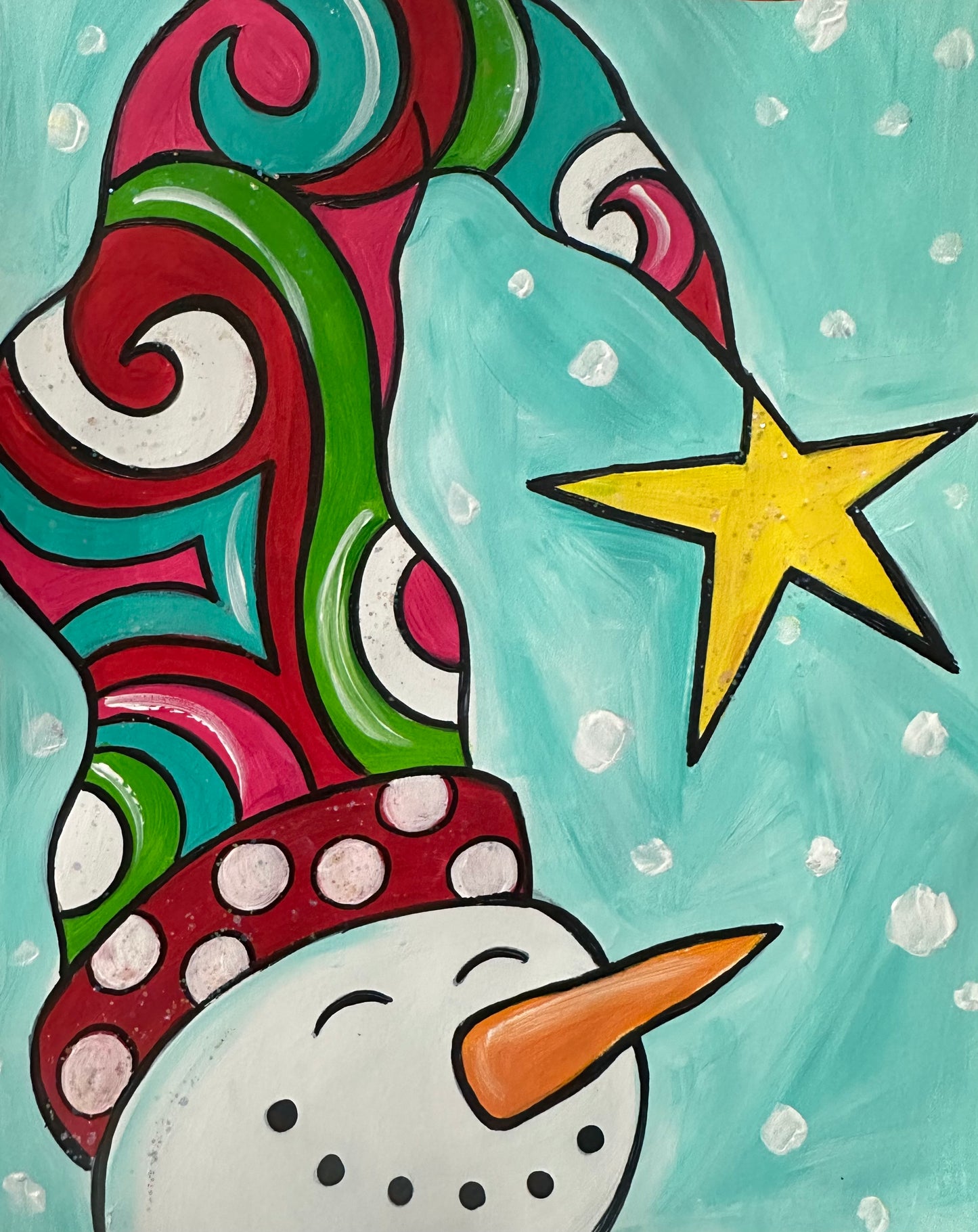 Wishful Snowman Art Kit