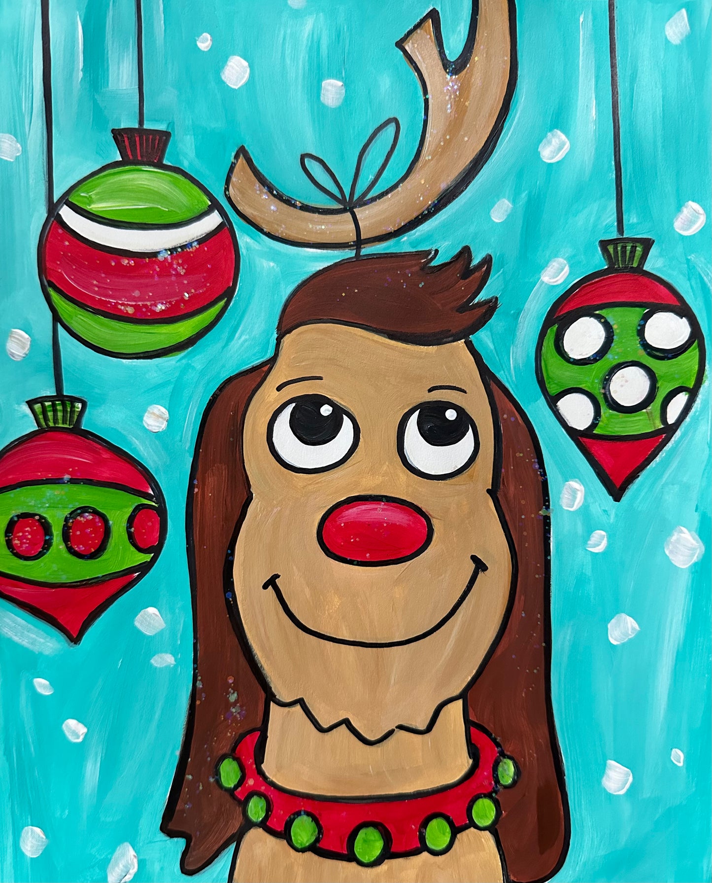 Grinchy Dog Art Kit