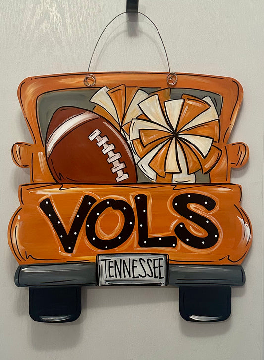 Football Time Truck Door Hanger