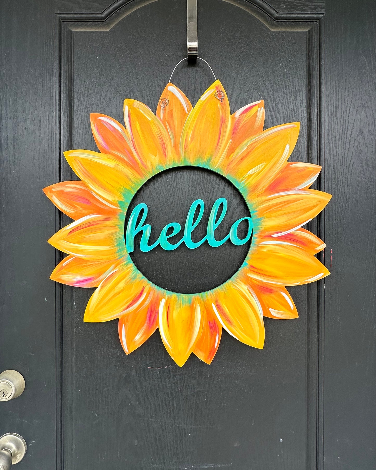Flower door hanger