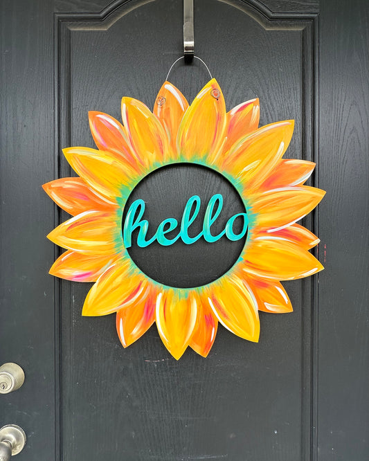 Flower door hanger